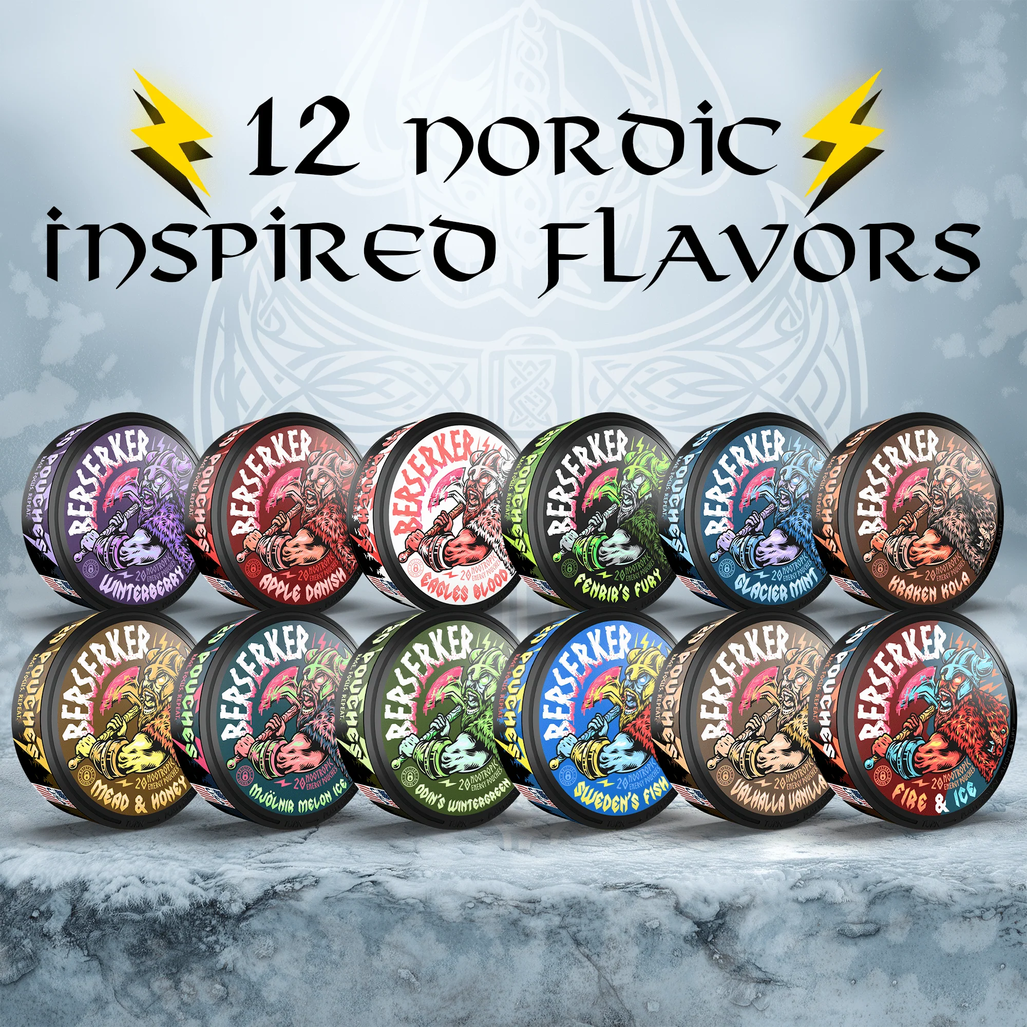 Berserker Caffeine Pouches - Glacier Mint - Image 7