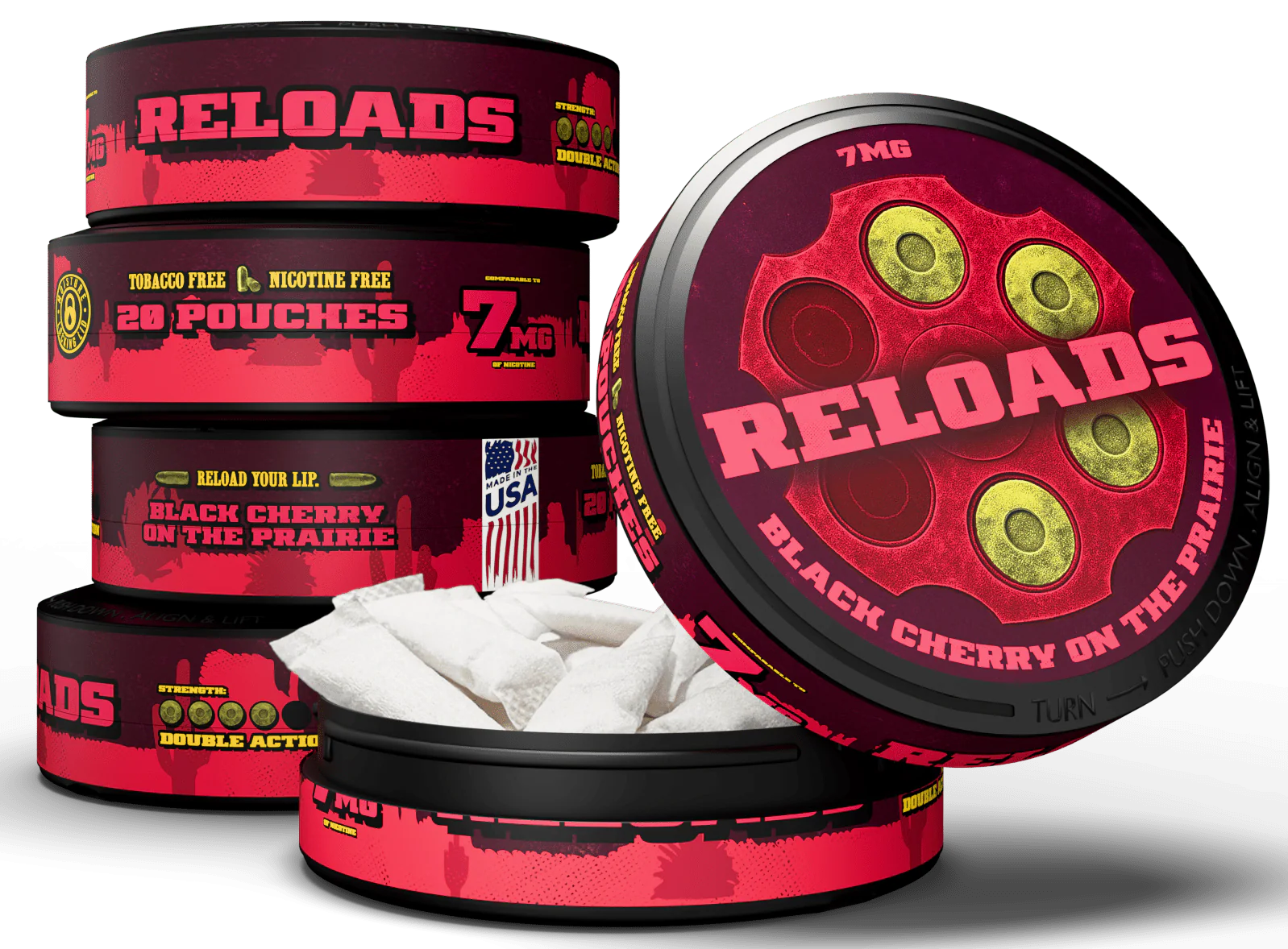 Reloads Black Cherry on the Prairie Pouches - Image 11