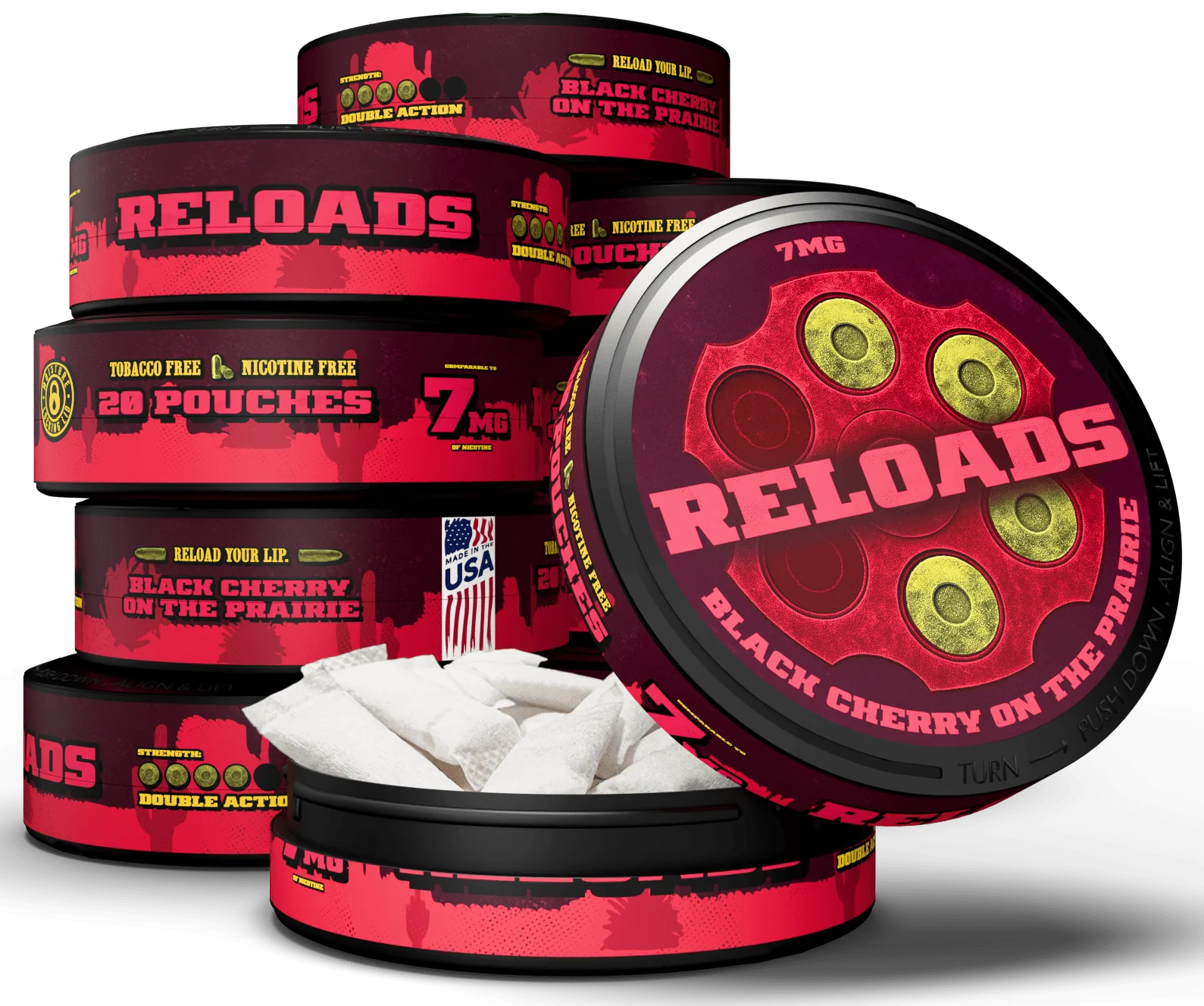 Reloads Black Cherry on the Prairie Pouches - Image 12