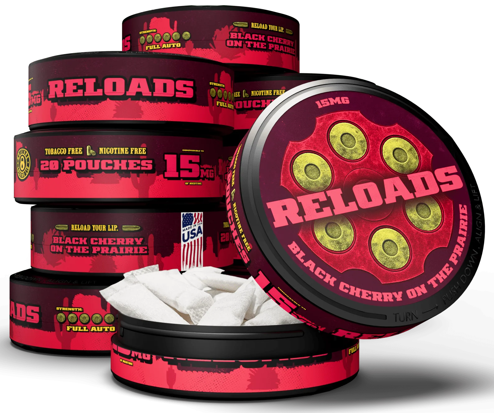 Reloads Black Cherry on the Prairie Pouches - Image 14