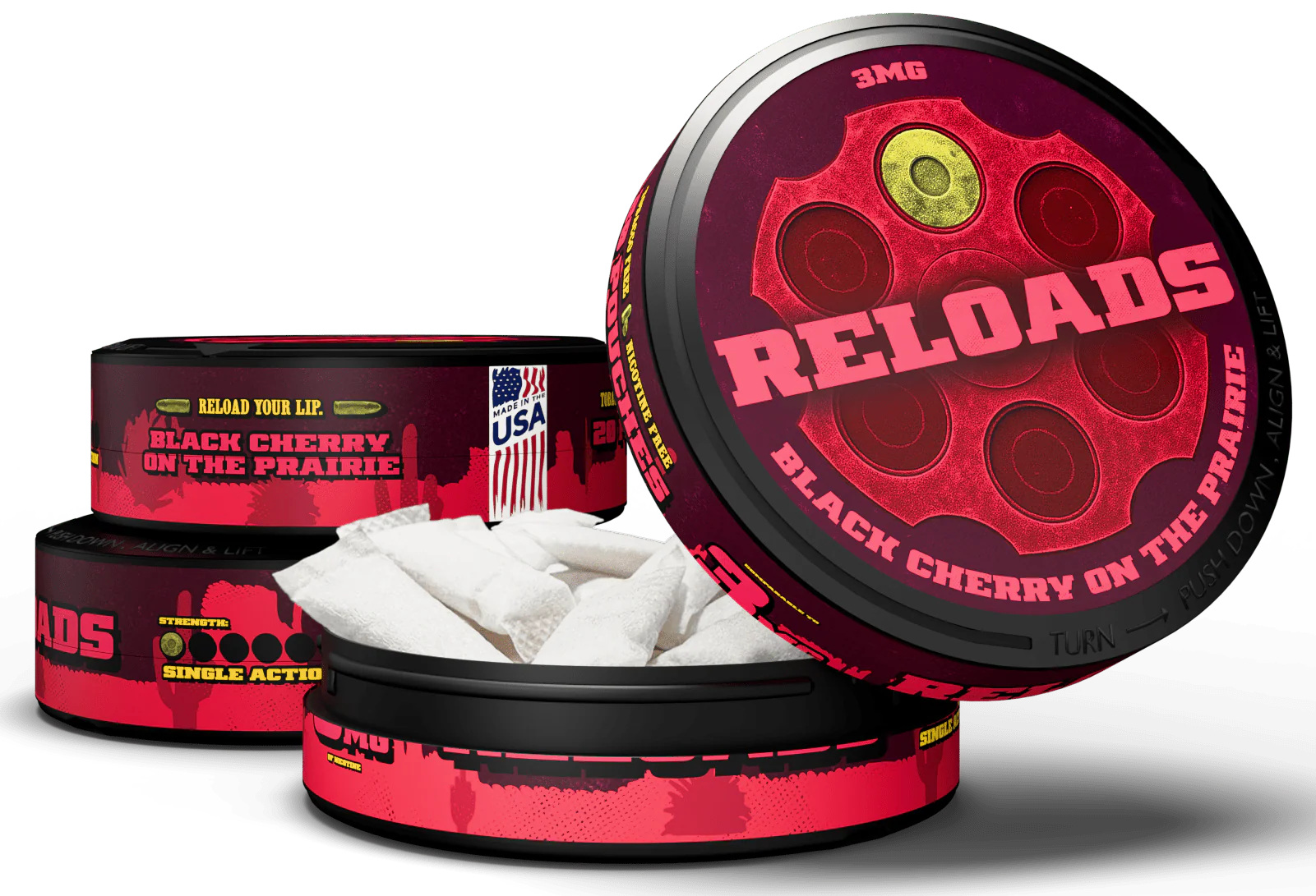 Reloads Black Cherry on the Prairie Pouches - Image 7