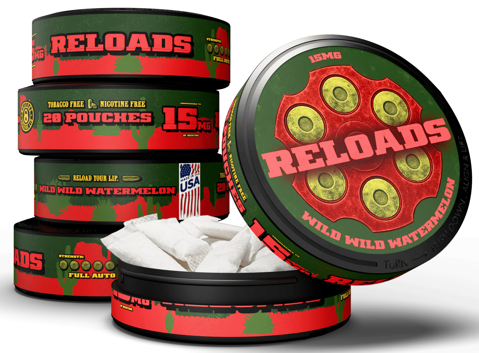 Reloads Wild Wild Watermelon Pouches - Image 13
