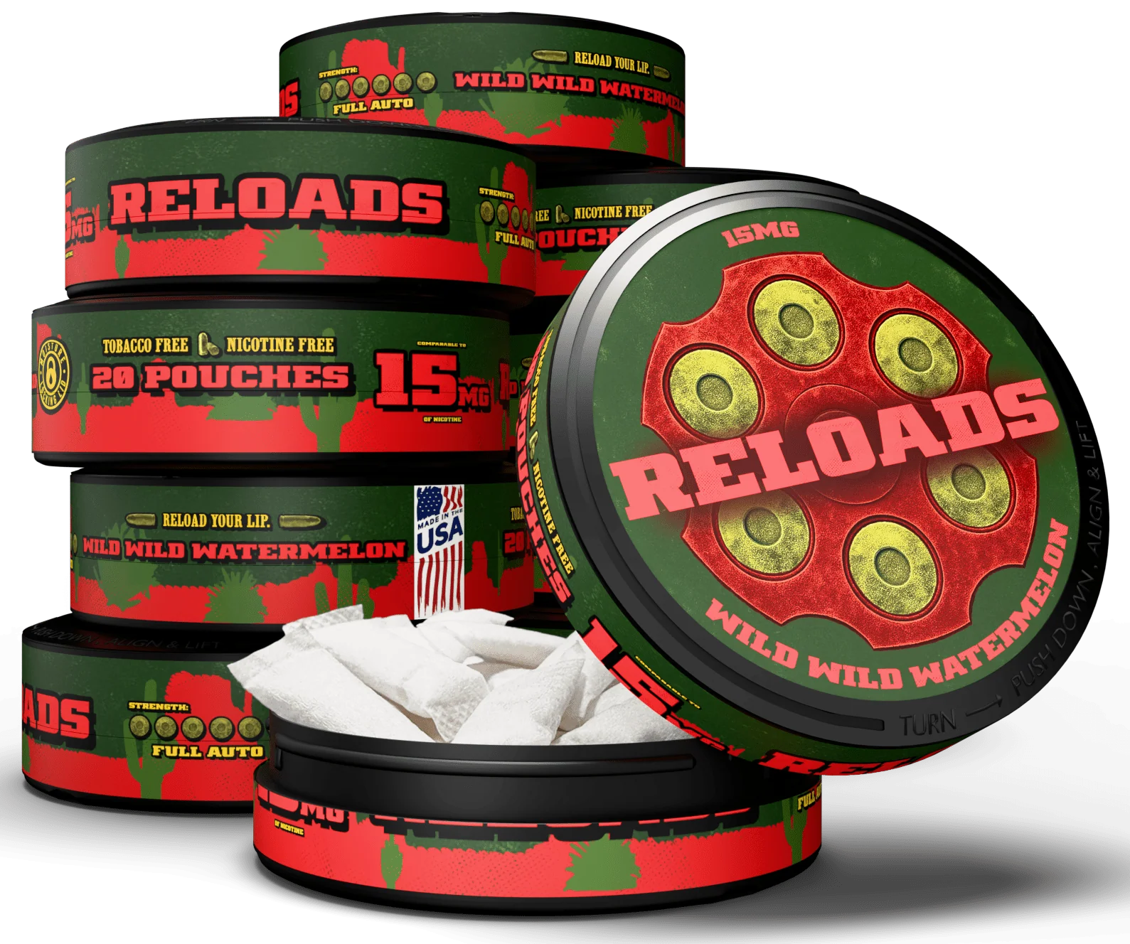 Reloads Wild Wild Watermelon Pouches - Image 14