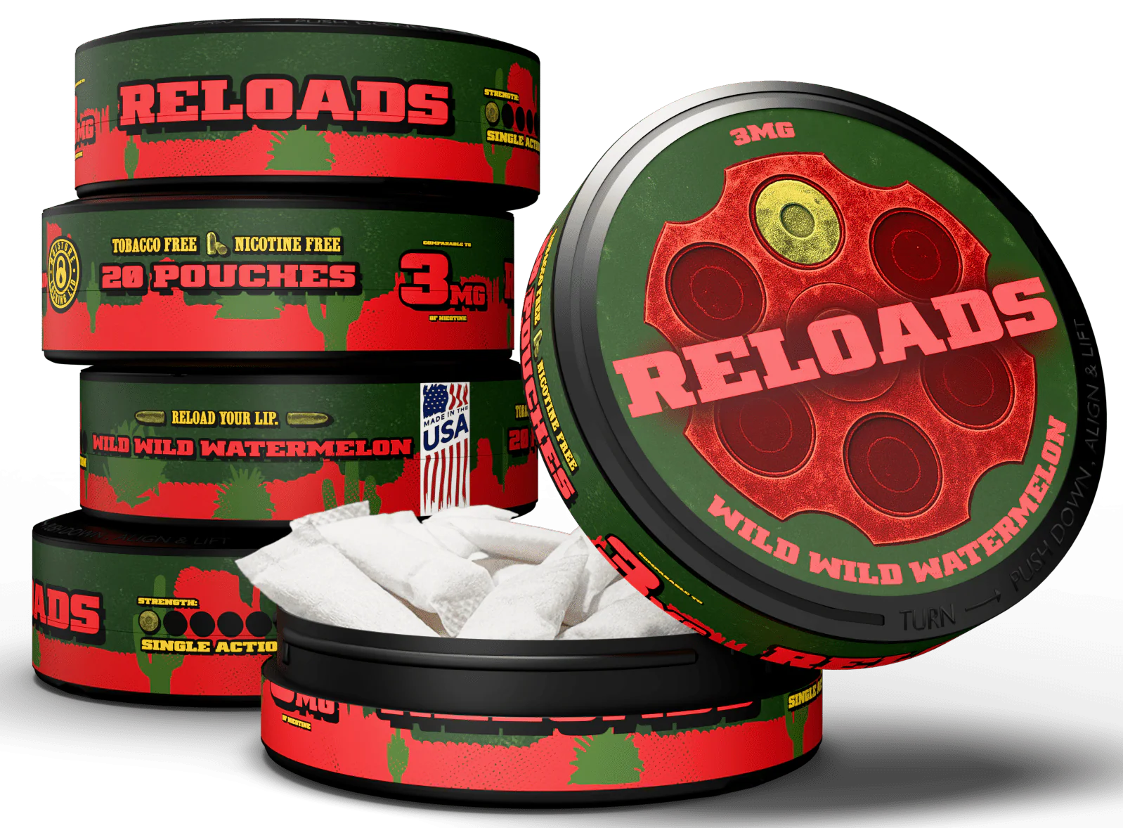 Reloads Wild Wild Watermelon Pouches - Image 8
