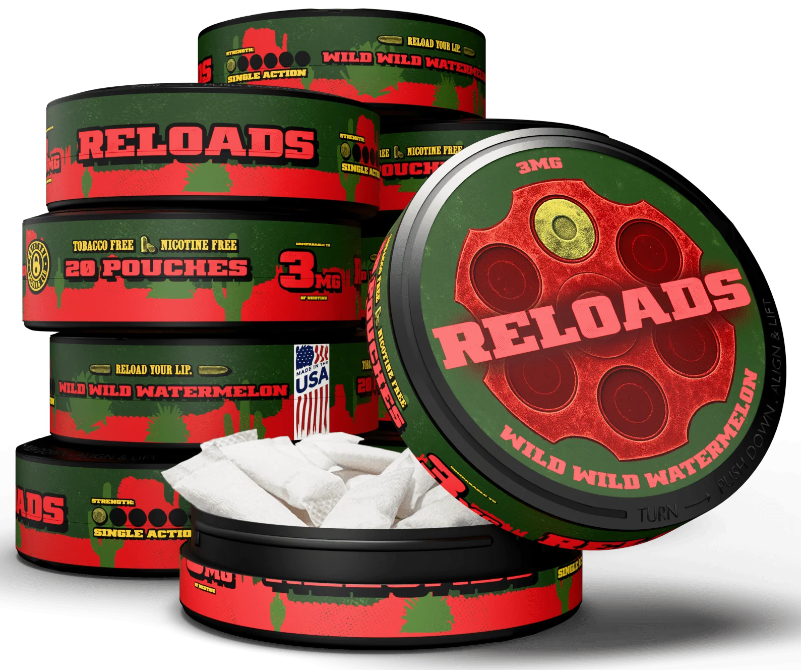 Reloads Wild Wild Watermelon Pouches - Image 9